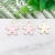 Alloy Oil-Spot Glaze Flowers Pendant Korean Ornament Accessories Five Petal Flower Pendant DIY Ornament Handmade Jewelry