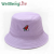 New Watermelon Pattern Double Sided Embroidery Bucket Hat Spring and Summer Outdoor All-Matching Sun Hat Couple Double-Sided Wear Bucket Hat