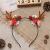 2021 New Christmas Antlers Headband Simulation Berries Branch Headband Funny Photography Christmas Headwear in Stock