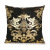 Foreign Trade Pillow Black Short Plush Gilding Pillow Wholesale Ins Nordic Style Square Sofa Cushion Car Cushion