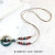 Long Autumn and Winter Clothes Accessories Women's Ceramic Retro Simple Elegant Ethnic Style Necklace Skirt Jewelry