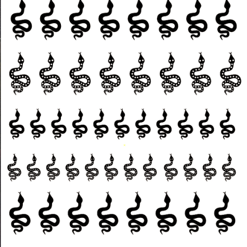 cross-border hot european and american style dark snake pattern nail sticker with adhesive self-adhesive nail sticker nail sticker