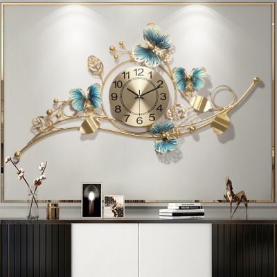 clocks living room modern simple and light luxury wall clock atmospheric pocket hanging wall decorative clock