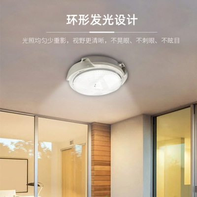 LED Solar Ceiling Lamp Indoor round Balcony Corridor Cool Court Courtyard Garage Remote Control Living Room