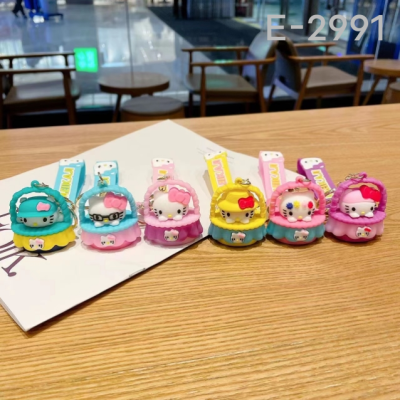 New Portable Hello Kitty Gift Box Keychain