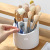 Large Capacity Rotating Cosmetic Brush Barrel Portable Brush Storage Box Bucket Lipstick Eyebrow Pencil Eye Shadow Brush Dustproof with Cover Pen Holder