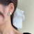 Korean Style French Enamel Pearl Irregular Ear Studs Women's New Trendy Texture Light Luxury Minority Design White Earrings
