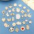 Mix 30 White Alloy Drip Pendants Gingerbread Man Lollipop Panda Bow Jewelry Accessories Earring Pendant