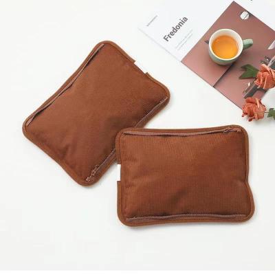 Rechargeable Hot Water Bag Thickened Flannel Hand Warmer Automatic Power off Explosion-Proof Hand Warmer Hot Water Bag 