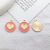 1 Oil Drop Peach Heart Pendant Milk Tea Alloy Series Pendant Pendant Mobile Phone Bracelet Pendant Accessories