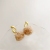 Korean Fall Winter Fashion Lamb Plush Ball Earrings 2022 New Niche Geometric All-Match 925 Silver Pin Earrings Tide