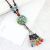 Long Autumn and Winter Clothes Accessories Women's Ceramic Retro Simple Elegant Ethnic Style Necklace Skirt Jewelry