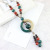 Long Autumn and Winter Clothes Accessories Women's Ceramic Retro Simple Elegant Ethnic Style Necklace Skirt Jewelry