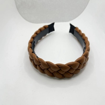 2021 Woven Grid BV Big Brand Wide Brim Hair Band Women's Korean Internet Influencer Hairpin Simple All-Match out Hair Accessories Headband