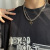 and Winter 24 Letter Necklace Men's and Women's Ins Hip-Hop Pullover Chain Accessories Clavicle Chain Sweater Chain