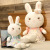 Plush Toy Pastoral Flower Cloth Cute Girl Princess Cute Little White Rabbit Doll Doll Bunny Rag Doll