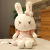 Plush Toy Pastoral Flower Cloth Cute Girl Princess Cute Little White Rabbit Doll Doll Bunny Rag Doll