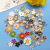 Mixed 60 Flowers Alloy Dripping Oil Pendants Accessories Five Petal Flower Pendant DIY Handmade Jewelry Earring Material