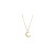 Special Interest Light Luxury Design Moon Pendant Necklace for Women Summer Simple All-Match Ins High Sense Clavicle Chain Jewelry Wholesale