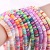 Soft Ceramic Color Sheet Handmade DIY Beaded Bracelet Material round String Hole Bead Gasket Ornament Accessories Wholesale