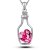 Wishing Bottle Drift Bottle Pendant Women's Versatile Shiny Heart-Shaped Crystal Love Necklace Japanese and Korean New Fashion Ornament