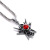 Cross-Border Hot Domineering Dragon Head Diamond Titanium Steel Stainless Steel Necklace Foreign Trade Vintage Men's Sweater Chain Wholesale