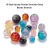 Cross-Border DIY Handmade Jewelry Accessories Material Wholesale Mixed Color 10mm Micro Glass Bead Paint Crack Glass Big Hole Beads