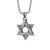 Cross-Border Stainless Ornament Titanium Steel Necklace Men's Retro Double-Sided Six-Pointed Star Alloy Pendant Personalized Hip Hop Accessories