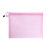 A4a5 Transparent Nylon Mesh File Bag Zipper Test Paper Information Bag Buggy Bag Office Student Pencil Case Subject Bag