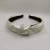 Natural Wide Brim Bright Silk Wrinkle Knotted Hair Hoop New Hand-Woven Pearl Hairpin Women's Headband Factory Wholesale