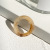 53033 South Korea Dongdaemun Elegant Resin Color Ring Creative Retro Simple Mori Style Cold Style Ring