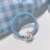 Cute Girl White Dog Sweet Large Intestine Ring Telephone Line Hair Rope Girlfriends' Bracelet Small Rubber Band 3134