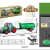Cross-Border Remote Control Four-Way Light Farmer Trailer Wood Transport Truck Dump Truck Rice Mixer Toy