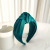 2022 Europe and America Cross Border New Headband Ins Texture Satin Headdress Hairpin Wide Brim Knotted Hair Hoop Wholesale R288