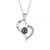 Trending on TikTok Same Style Projection Heart-Shaped Pendant 100 Languages I Love You One Deer You Love Necklace Gift