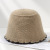 New Autumn and Winter Hat Women's Hand-Woven Bucket Hat Ruffled Stitching Bucket Hat in Stock Wholesale Knitted Hat