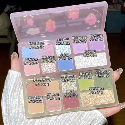 Saturation Eight-Color Eye Shadow Matte Eyeshadow Palette Pure Desire Style Daily Light Makeup Green High-Grade Sense