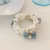 and Summer Comely Pearl Bracelet Flower Hairband Bun Cute Dual-Purpose Hair Rope High Ponytail Bow Hair Accessories
