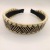 Western Hair Hoop Crocheted Women's Korean-Style Trending Unique Straw Simple Covered Flat Headband All-Matching Sweet New for Going out