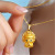 Vietnam Placer Gold Ancient Chinese Zodiac Cute Buddha Female Pendant Necklace New Eight Patron Saints Cute Buddha Pendant