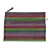 Colorful Mesh Bag Color Voile File Bag Mesh Zipper Bag Striped Mesh Stationery Case B8