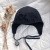 Scha Three-Dimensional Flower Flight Helmet Cute Autumn and Winter Wool Warm Ear Protection Flower Fur Felt Hat Bucket Hat Sweet Niche