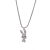 Trendy Cool Full Diamond Rabbit Necklace Female Ins Internet Celebrity Hip Hop Cool Pendant All-Matching Long Sweater Chain Factory Wholesale