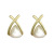 Geometric Triangle Pearl Earrings Retro Simple Temperament Alphabet Letter Earrings Female Niche Design Temperament Entry Lux Earrings