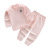 2022 New Children's Colored Cotton Underwear Set Boys and Girls Solid Color Pajamas Middle and Big Children Turtleneck Undershirt Long Johns