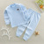 2022 New Children's Colored Cotton Underwear Set Boys and Girls Solid Color Pajamas Middle and Big Children Turtleneck Undershirt Long Johns