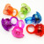 Luminous Strawberry Ring Light LED Fluorescent Ring Finger Lights TPR Flash Soft Rubber Toy Ring Cross-Border Supply