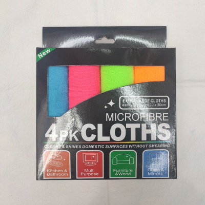 Ultra-Fine Cellulose Color Dish Towel Black Boxed Mixed Color Rag Kitchen Cleaning Supplies Factory Direct Sales