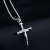 Foreign Trade Popular Style Nail Cross Pendant Street Retro Trend All-Matching Hip Hop Personality Men's and Women's Necklaces
