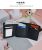 New Canvas Houndstooth Wallet Tri-Fold Women's Short Wallet Hasp All-Match Multifunctional Coin Purse Wholesale